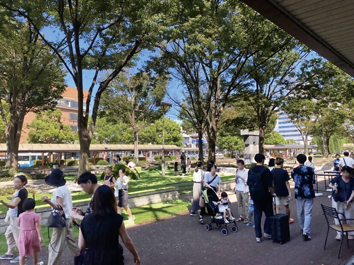 鳥取鉄道記念物公園の様子