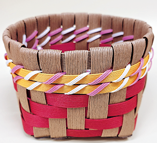 エコクラフト かごの制作例