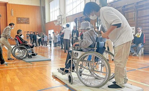 総合防災訓練の様子