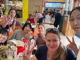 ホームステイにて　ホームパティ