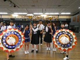 学校訪問での交流