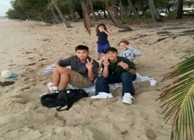 ホームステイにて